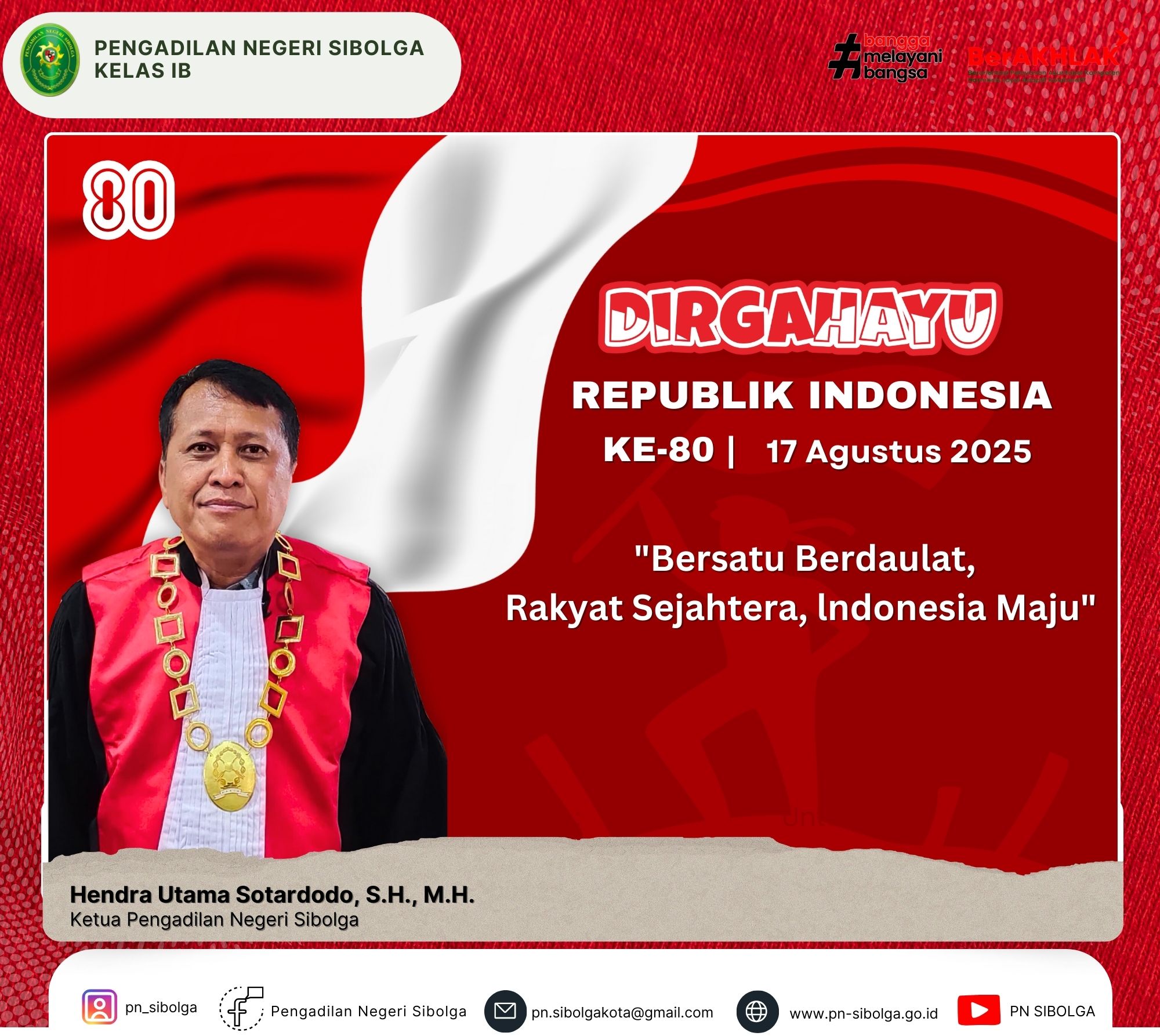 Dirgahayu Republik Indonesia Ke-80